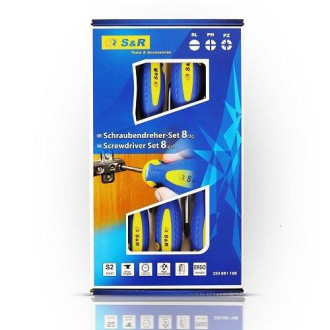 S&R Набір викруток S&R серії S2 8 шт