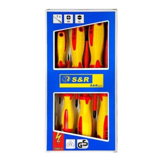 S&R Набір діелектричних викруток S&R 7 шт.