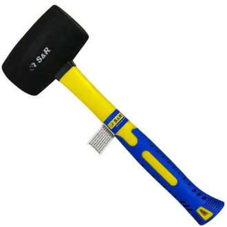 S&R Молоток гумовий S&R 45ммх230г чорний