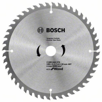 Bosch Диск пильний Bosch ECO for Wood 190x20