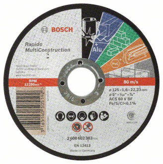 Bosch Коло відрізне Bosch Rapido MultiConstruction ACS 46 V BF 125