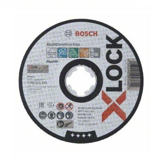 Bosch Коло абразивне відрізне Bosch X-Lock Multi Material 125x22,2 мм