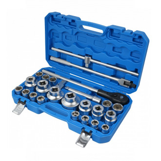 HOEGERT Набір голівок торцевих та аксесуарів в пластиковому кейсі HOEGERT 19 - 65 (HT1R511)