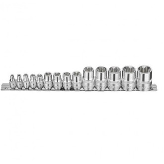 JTC Головки (набір) TORX 1/4, 3/8, 1/2 Е4-Е24 14од.