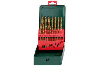 Набір свердел Metabo HSS-TiN 19 шт.