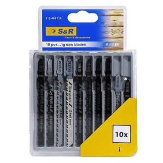 S&R Набір пильних полотен S&R Meister 10 шт. по дереву