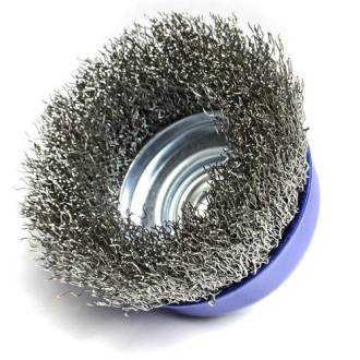 S&R Щітка чашкова S&R 136133075 рифлений дріт 75 мм