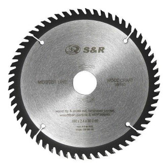 S&R Диск пильний S&R Meister Wood Craft 190x30x2, 4 мм, 60 зуб.
