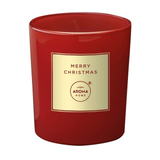 Ароматична свічка Aroma Home, серія MERRY CHRISTMAS, Яблуко та кориця 140 г