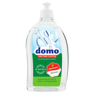 Засіб для миття посуду DOMO "Яблуко" флакон, пуш-пул
