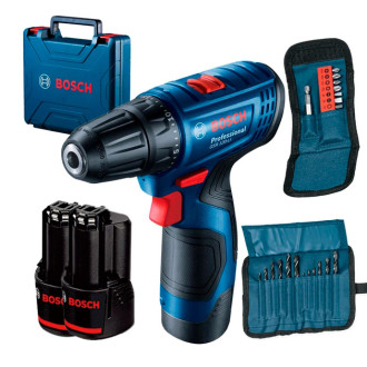 Шурупокрут акумуляторний Bosch GSR 120-LI + набір біт