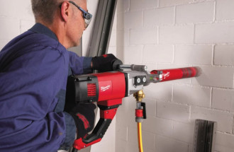 Дриль для сухого або вологого алмазного буріння MILWAUKEE DD 3-152, (1900Вт, 3 швидкісті, кейс)