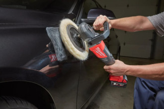Машина полірувальна кутова акумуляторна MILWAUKEE M18 FAP180-0, O диска 180мм (+ полірувальна платформа, пилезахисний екран, D-о