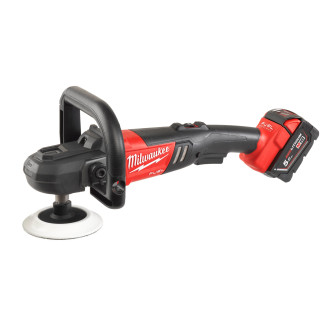 Машина полірувальна кутова акумуляторна MILWAUKEE M18 FAP180-502X, Ø диска 180мм, (+заряд.пристрій, 2 акум.Х 5Аг, HDкейс)