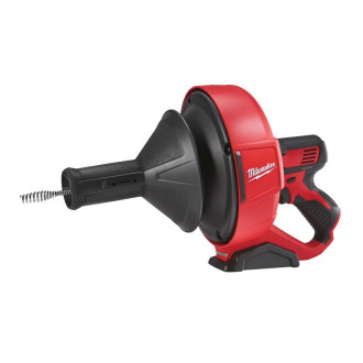 Машина прочистна акумуляторна MILWAUKEE, M12 BDC8-0C, трос 8м, ємність для зберігання