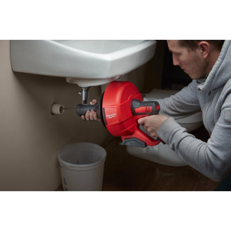 Машина прочистна акумуляторна MILWAUKEE, M12 BDC6-0C, трос 6м, ємність для зберігання