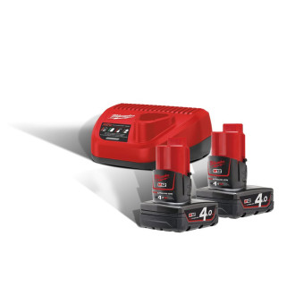 Акумулятор Li-Ion M12 NRG-402 (+ заряд.пристрій, 2 акум.Х 4Аг)
