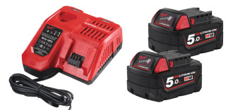 Акумулятор Li-Ion M18 NRG-502 (В5 2шт, з/у M12-18FC) +M12 B2 MILWAUKEE
