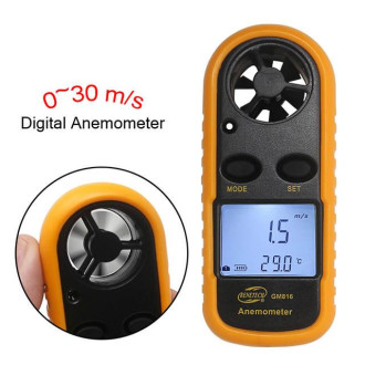 Анемометр 0,1-30м/с, -10-45°C BENETECH GM816