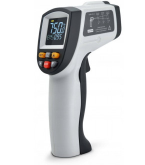 Безконтактний інфрачервоний термометр (пірометр) цв дисплей, -50-750°C, 12:1, EMS=0,1-1 BENETECH GT750