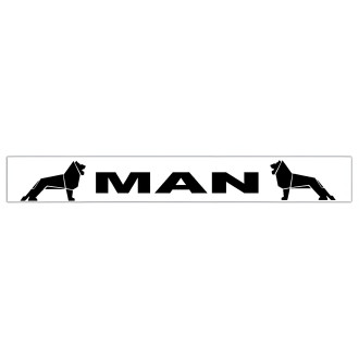 Бризковик на задній бампер з малюнком "MAN" Білий (350Х2400)  GURBUZ PLASTIK