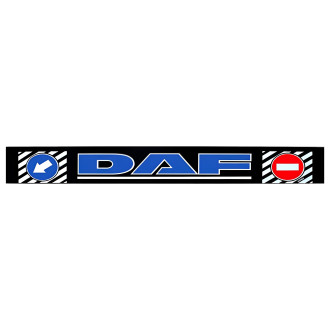 Бризковик на задній бампер з написом "DAF" Синього кольору (350Х2400)  GURBUZ PLASTIK