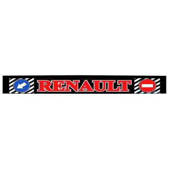 Бризковик на задній бампер "RENAULT" Червоного кольору (350X2400)  GURBUZ PLASTIK