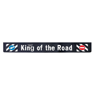 Бризковик на задній бампер універсальний "KING OF THE ROAD" 2400*350 Тиснений чорний 1 сорт  GURBUZ PLASTIK
