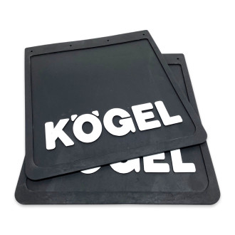 Бризговик гумовий з об'ємним малюнком KOGEL Передній 450х400мм чорний  GURBUZ PLASTIK