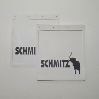 Бризковик на заднє односхиле колесо з об'ємним малюнком "SCHMITZ" Білий (400X450)  GURBUZ PLASTIK