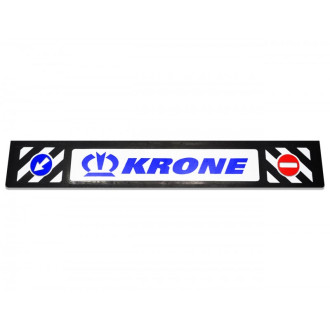 Бризковик гумовий на задній бампер тиснений KRONE 1 сорт 2400х350мм синій шрифт  GURBUZ PLASTIK