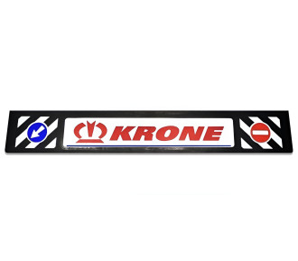 Бризковик гумовий на задній бампер тиснений KRONE 1 сорт 2400х350мм червоний шрифт  GURBUZ PLASTIK