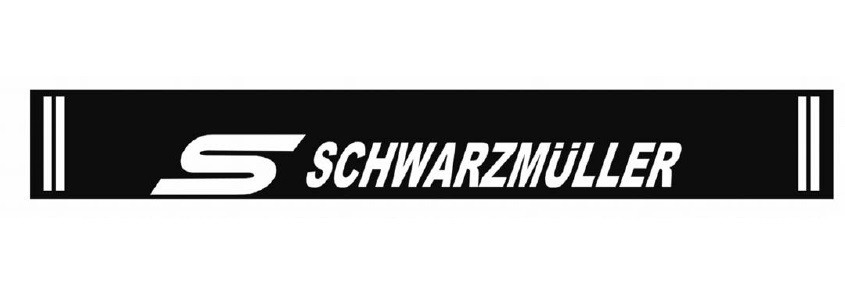 Бризковик на задній бампер з написом "SCHWARZMОLLER" 2400*350 чорний  GURBUZ PLASTIK