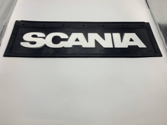 Бризковик гумовий з об'ємним малюнком  "SCANIA" Передній 205х645мм чорний  PLATANIK