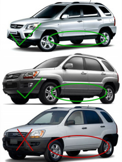 Бризковики передні (комплект)