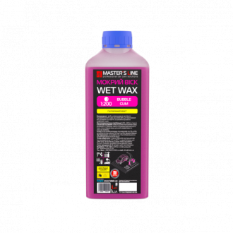 Wet wax bubble gum