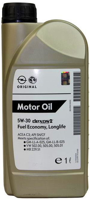 Олива моторна General Motors Dexos2 1942000