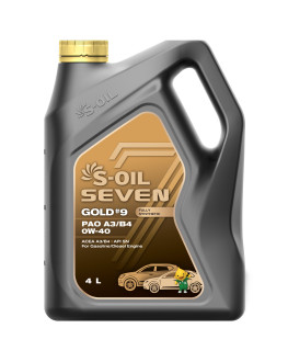 Олива моторна S-oil 7 GOLD #9 PAO SGPAO0404