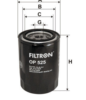 Фільтр масляний Filtron OP525