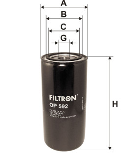 Фільтр масляний Filtron OP592
