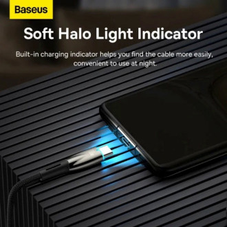 Кабель Baseus Glimmer Series Fast Charging Data Cable USB to Type-C 100W 2m Black