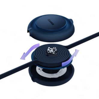 Кабель Baseus Bright Mirror 2 Series Retractable 3-in-1 Fast Charging Data Cable USB to M+L+C 3.5A 1.1m Blue