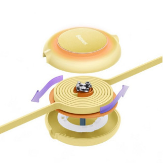Кабель Baseus Bright Mirror 2 Series Retractable 3-in-1 Fast Charging Data Cable USB to M+L+C 3.5A 1.1m yellow