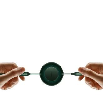 Кабель Baseus Bright Mirror 2 Series Retractable 3-in-1 Fast Charging Data Cable Type-C to M+L+C 100W 1.1m Green
