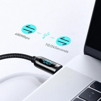 Кабель Baseus Display Fast Charging Data Cable Type-C to Type-C 100W 2m Black