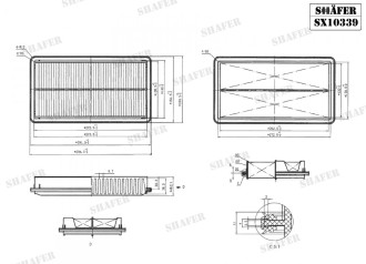 Фільтр повітряний Shafer SX10339
