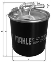 Фільтр паливний Mahle/Knecht KL723D