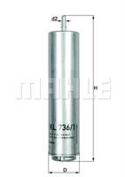Фільтр паливний Mahle/Knecht KL7361D
