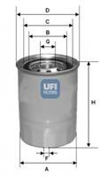 Фільтр паливний Ufi 2433900