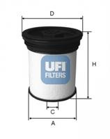Фільтр паливний Ufi 2601901